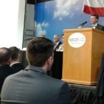 At Mayor's Breakfast Michael Workman Speaking