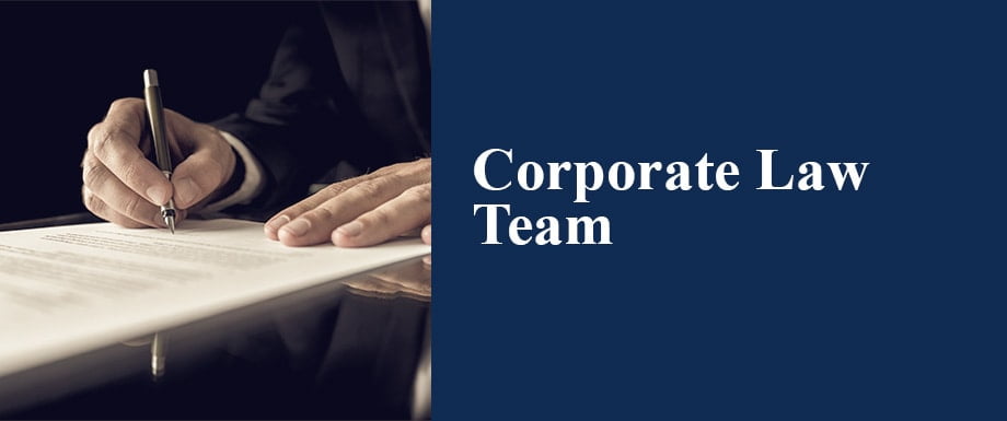 Corporate Law Team Button